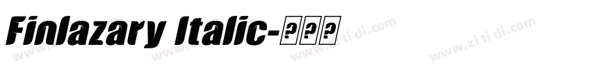Finlazary Italic字体转换 Finlazary Italic字体转换
